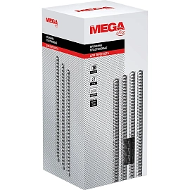 Пружины для переплёта пластиковые Комус (ProMega office) 16мм прозр. 100шт/уп. (для сшивания 120 листов)