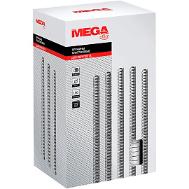 Пружины для переплета пластиковые ProMega office 19мм белые 100шт/уп. (для сшивания 150 листов)