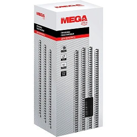 Пружины для переплета пластиковые ProMega office 25мм прозр. 50шт/уп. (для сшивания 200 листов)