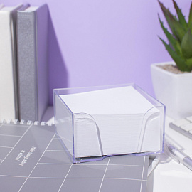 Блок для записей 90x90x50 мм в боксе белый Attache (плотность 80 г/кв.м)