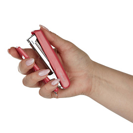 Степлер Attache 8209 до 12 листов розовый (скобы № 10, с антистеплером)