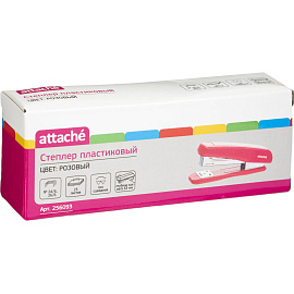 Степлер Attache до 25 листов розовый (скобы № 24/6, 26/6)