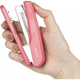 Степлер Attache до 25 листов розовый (скобы № 24/6, 26/6)