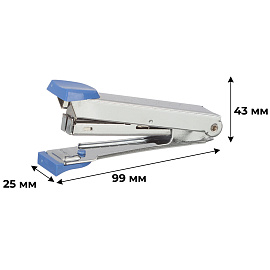 Степлер Attache Moment до 10 листов синий (скобы № 10, с антистеплером)