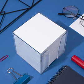 Блок для записей 90x90x90 мм в боксе белый Attache (плотность 80 г/кв.м)