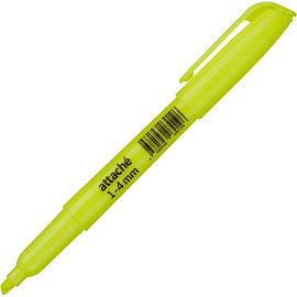 Текстовыделитель Attache жёлтый скошенный наконечник (толщина линии 1-4 мм)