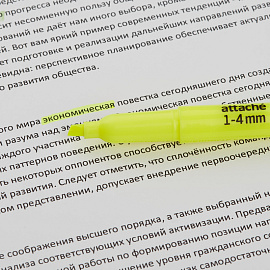 Текстовыделитель Attache жёлтый скошенный наконечник (толщина линии 1-4 мм)