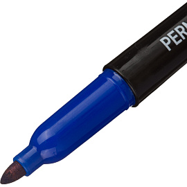 Маркер перманентный Attache синий (толщина линии 2 мм) круглый наконечник