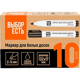 Маркер для белых досок Attache Economy черный (толщина линии 5 мм) круглый наконечник