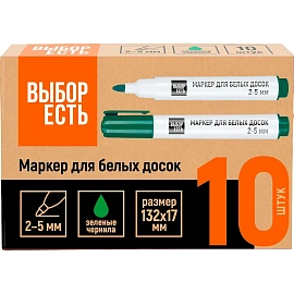 Маркер для белых досок Attache Economy (Attache) зеленый (толщина линии 5 мм) круглый наконечник