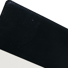 Ежедневник полудатированный Bruno Visconti Profy натуральная кожа А5 192 листа синий (золотистый обрез)