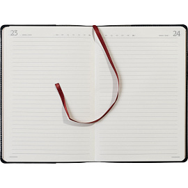 Ежедневник полудатированный Bruno Visconti Profy натуральная кожа А5 192 листа синий (золотистый обрез)