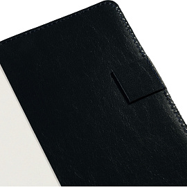 Ежедневник полудатированный Bruno Visconti Profy натуральная кожа А5 192 листа синий (золотистый обрез)