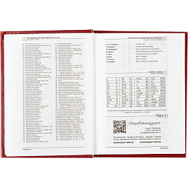 Ежедневник недатированный Attache Economy бумвинил А6 128 листов бордовый