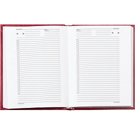 Ежедневник недатированный Attache Economy бумвинил А6 128 листов бордовый