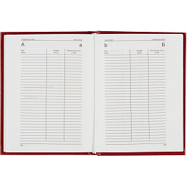 Ежедневник недатированный Attache Economy бумвинил А6 128 листов бордовый