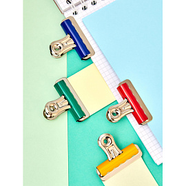 Зажимы для бумаг Комус бульдог 57 мм цветные (10 штук в упаковке) фото Зажимы для бумаг Комус бульдог 57 мм цветные (10 штук в упаковке)