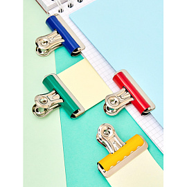 Зажимы для бумаг Комус бульдог 57 мм цветные (10 штук в упаковке) фото Зажимы для бумаг Комус бульдог 57 мм цветные (10 штук в упаковке)