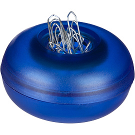 Скрепочница магнитная пластиковая круглая