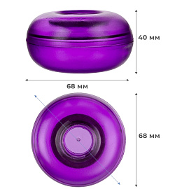 Скрепочница магнитная пластиковая круглая