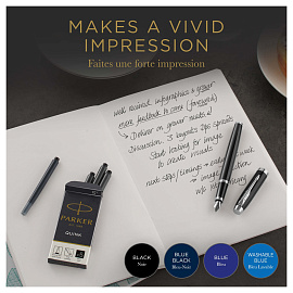 Картриджи чернильные для перьевой ручки Parker черные (5 штук в упаковке, артикул производителя 1950382)