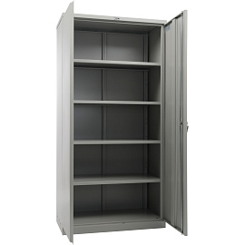 Шкаф металлический (архивный) для документов Практик AM 2091 (серый, 915x458x1996 мм)