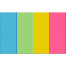 Флажки-закладки OfficeSpace, 20*50мм, 50л.*4 неоновых цвета, европодвес