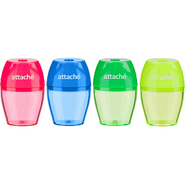 Точилка для карандашей Attache пластиковая с контейнером