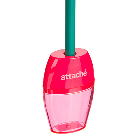 Точилка для карандашей Attache пластиковая с контейнером