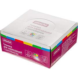 Точилка для карандашей Attache пластиковая с контейнером