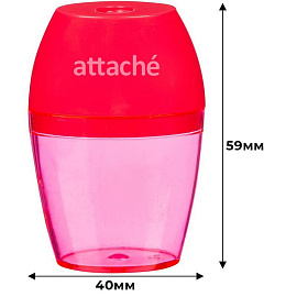 Точилка для карандашей Attache пластиковая с контейнером