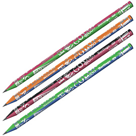 Карандаш ч/г Berlingo "Contrast" HB, круглый, двухцветное дерево, заточен фото Карандаш ч/г Berlingo "Contrast" HB, круглый, двухцветное дерево, заточен