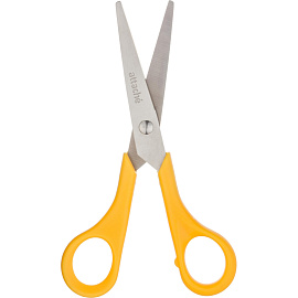 Ножницы 150 мм Attache с пластиковыми симметричными ручками желтого цвета