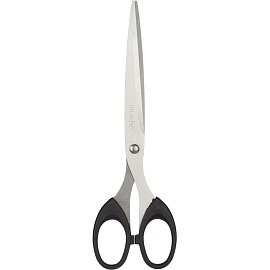 Ножницы 190 мм Attache с пластиковыми симметричными ручками черного цвета