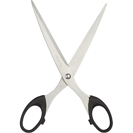 Ножницы 190 мм Attache с пластиковыми симметричными ручками черного цвета