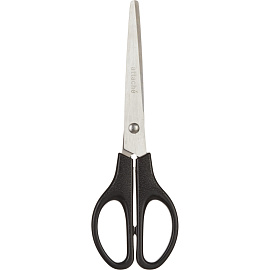 Ножницы 180 мм Attache с пластиковыми симметричными ручками черного цвета фото Ножницы 180 мм Attache с пластиковыми симметричными ручками черного цвета