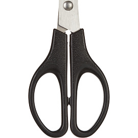 Ножницы 180 мм Attache с пластиковыми симметричными ручками черного цвета фото Ножницы 180 мм Attache с пластиковыми симметричными ручками черного цвета