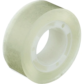 Клейкая лента канцелярская Комус прозрачная 19 мм x 33 м