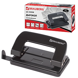 Дырокол металлический BRAUBERG "Classic", до 10 листов, черный, 222548 фото Дырокол металлический BRAUBERG "Classic", до 10 листов, черный, 222548