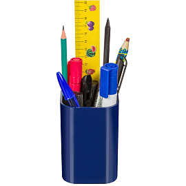 Подставка-стакан для канцелярских принадлежностей Attache синяя 10x7x7 см
