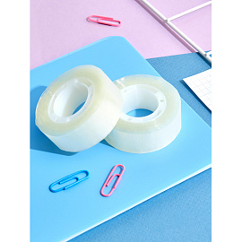 Клейкая лента канцелярская Комус матовая 19 мм x 33 м