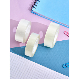 Клейкая лента канцелярская Комус матовая 19 мм x 33 м