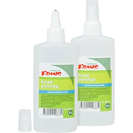 Клей канцелярский жидкий Комус 85 мл прозрачный роллер