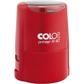 Оснастка для печати круглая Colop Printer R40 40 мм с крышкой красная