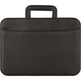 Портфель Алекс с выдвижными ручками черный из искусственной кожи фото Портфель Алекс с выдвижными ручками черный из искусственной кожи