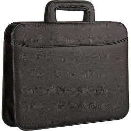 Портфель Алекс с выдвижными ручками черный из искусственной кожи фото Портфель Алекс с выдвижными ручками черный из искусственной кожи