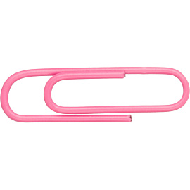 Скрепки канцелярские 28 мм Комус металлические с полимерным покрытием (100 штук в упаковке)