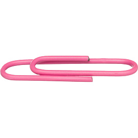 Скрепки канцелярские 28 мм Комус металлические с полимерным покрытием (100 штук в упаковке)