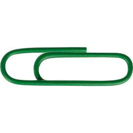 Скрепки канцелярские 28 мм Комус металлические с полимерным покрытием (100 штук в упаковке)