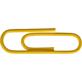 Скрепки канцелярские 28 мм Комус металлические с полимерным покрытием (100 штук в упаковке)